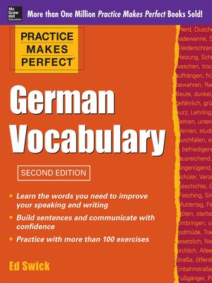 cover image of Practice Makes Perfect German Vocabulary